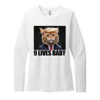 Cat Trump 9 Lives Baby Womens CVC Long Sleeve Shirt