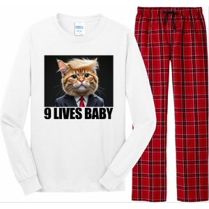 Cat Trump 9 Lives Baby Long Sleeve Pajama Set