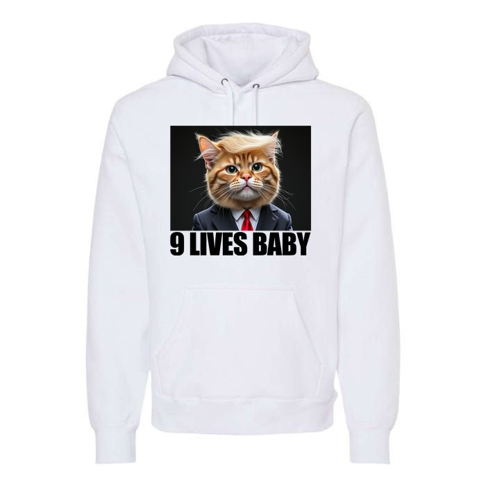 Cat Trump 9 Lives Baby Premium Hoodie