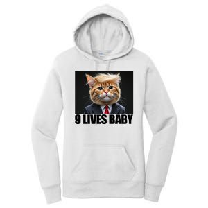 Cat Trump 9 Lives Baby Women's Pullover Hoodie