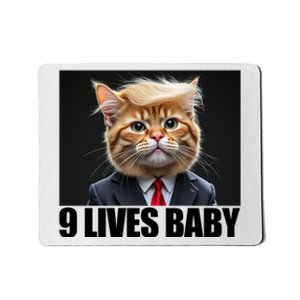 Cat Trump 9 Lives Baby Mousepad