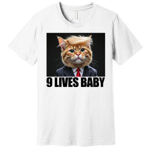 Cat Trump 9 Lives Baby Premium T-Shirt