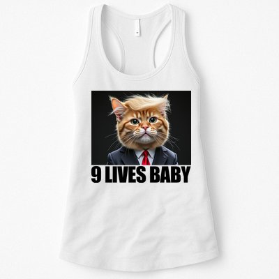Cat Trump 9 Lives Baby Womens Tank Top