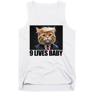 Cat Trump 9 Lives Baby Tank Top