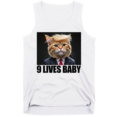 Cat Trump 9 Lives Baby Tank Top