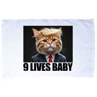 Cat Trump 9 Lives Baby Microfiber Hand Towel