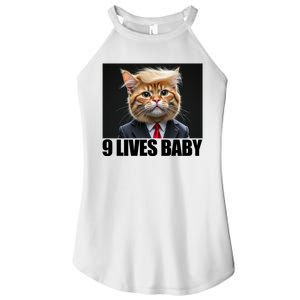 Cat Trump 9 Lives Baby Women's Perfect Tri Rocker Tank