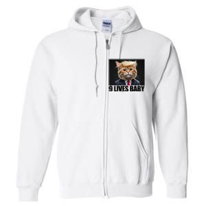 Cat Trump 9 Lives Baby Full Zip Hoodie