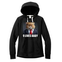 Cat Trump 9 Lives Baby Women's Fleece Hoodie