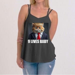 Cat Trump 9 Lives Baby Women's Strappy Tank