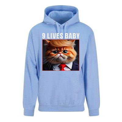 Cat Trump 9 Lives Baby Gift Unisex Surf Hoodie