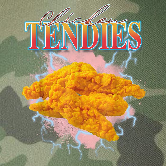 Chicken Tendies 90s Bootleg Style Foodie Funny Meme Legacy Tie Dye Trucker Hat