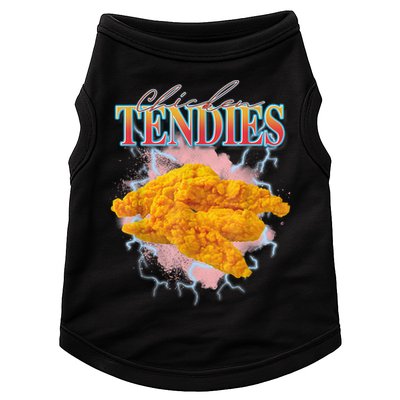 Chicken Tendies 90s Bootleg Style Foodie Funny Meme Doggie Tank