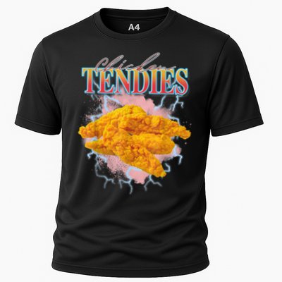 Chicken Tendies 90s Bootleg Style Foodie Funny Meme Performance Shirt