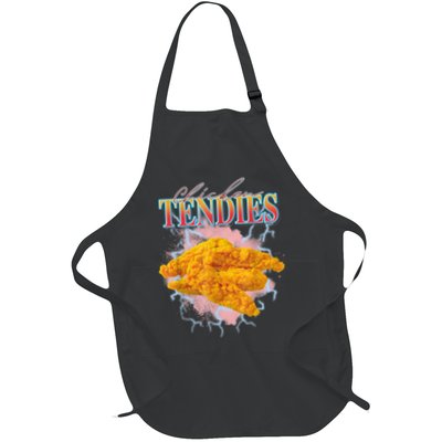 Chicken Tendies 90s Bootleg Style Foodie Funny Meme Apron