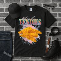 Chicken Tendies 90s Bootleg Style Foodie Funny Meme Tall T-Shirt