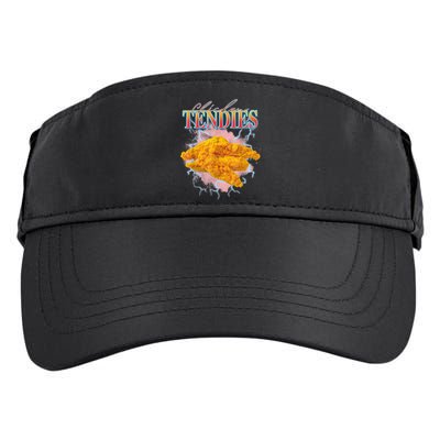Chicken Tendies 90s Bootleg Style Foodie Funny Meme Adult Drive Performance Visor