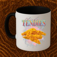 Chicken Tendies 90s Bootleg Style Foodie Funny Meme Mug