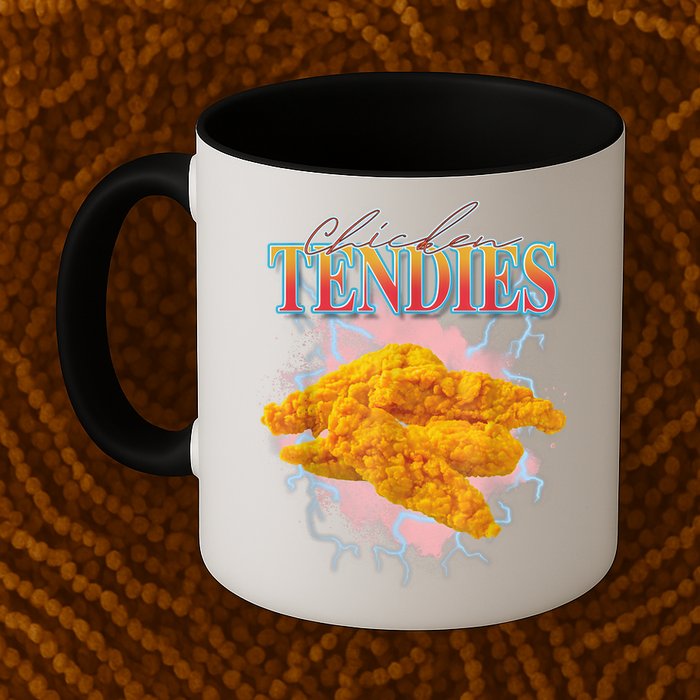 Chicken Tendies 90s Bootleg Style Foodie Funny Meme Mug