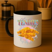 Chicken Tendies 90s Bootleg Style Foodie Funny Meme Mug