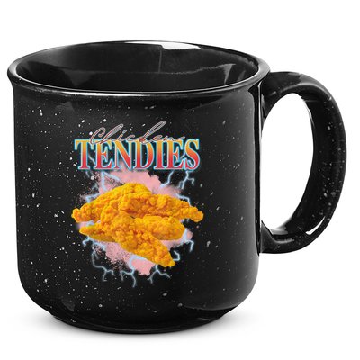 Chicken Tendies 90s Bootleg Style Foodie Funny Meme 15oz Campfire Ceramic Mug