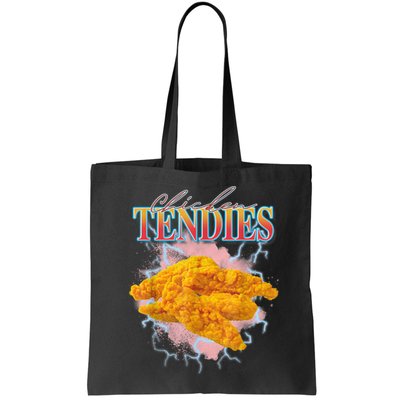 Chicken Tendies 90s Bootleg Style Foodie Funny Meme Bag