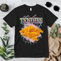 Chicken Tendies 90s Bootleg Style Foodie Funny Meme Premium T-Shirt