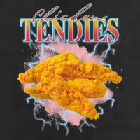 Chicken Tendies 90s Bootleg Style Foodie Funny Meme 25L Jumbo Tote