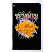 Chicken Tendies 90s Bootleg Style Foodie Funny Meme Golf Towel