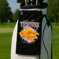 Chicken Tendies 90s Bootleg Style Foodie Funny Meme Golf Towel