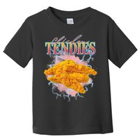 Chicken Tendies 90s Bootleg Style Foodie Funny Meme Toddler T-Shirt