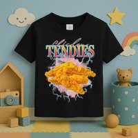 Chicken Tendies 90s Bootleg Style Foodie Funny Meme Toddler T-Shirt