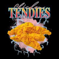Chicken Tendies 90s Bootleg Style Foodie Funny Meme Short Acrylic Beanie