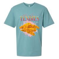 Chicken Tendies 90s Bootleg Style Foodie Funny Meme Sueded Cloud Jersey T-Shirt