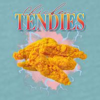 Chicken Tendies 90s Bootleg Style Foodie Funny Meme Sueded Cloud Jersey T-Shirt