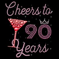 Cheers To 90 Years 90th Birthday 90 Years Old Bday Cooling Performance Crew T-Shirt