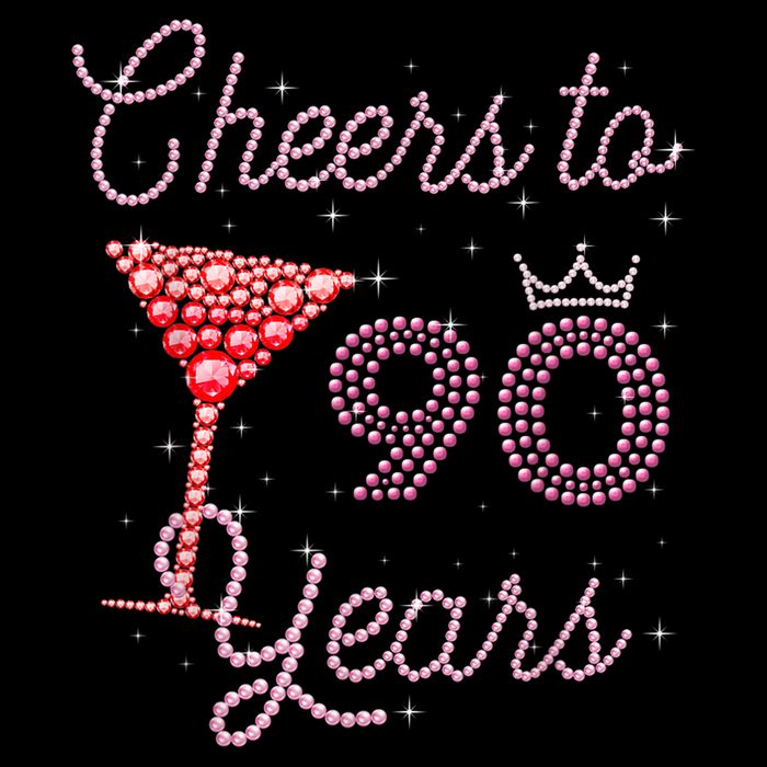 Cheers To 90 Years 90th Birthday 90 Years Old Bday Cooling Performance Crew T-Shirt