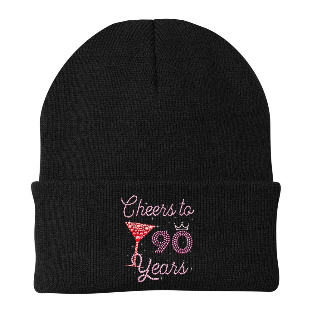 Cheers To 90 Years 90th Birthday 90 Years Old Bday Beanie