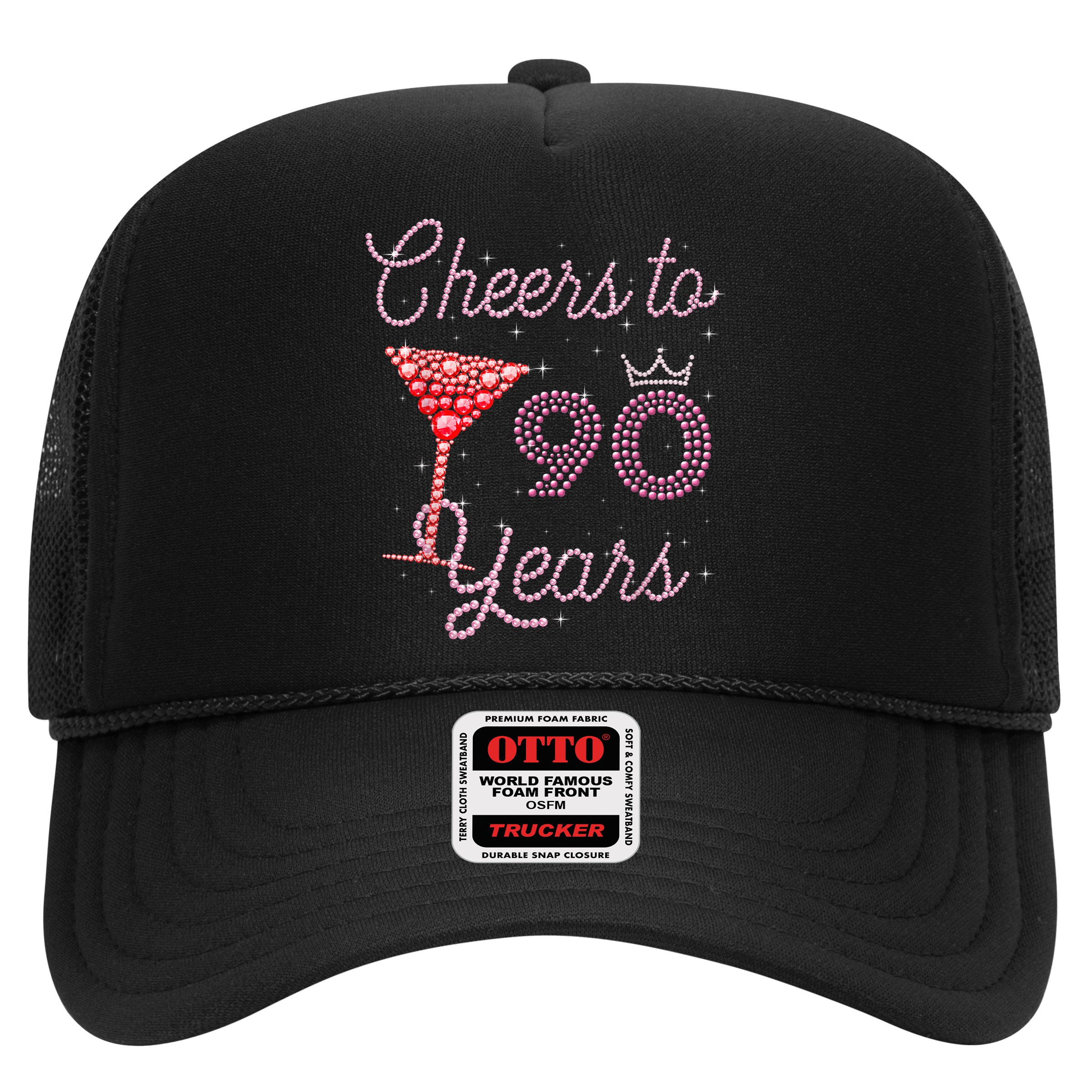Cheers To 90 Years 90th Birthday 90 Years Old Bday Hat