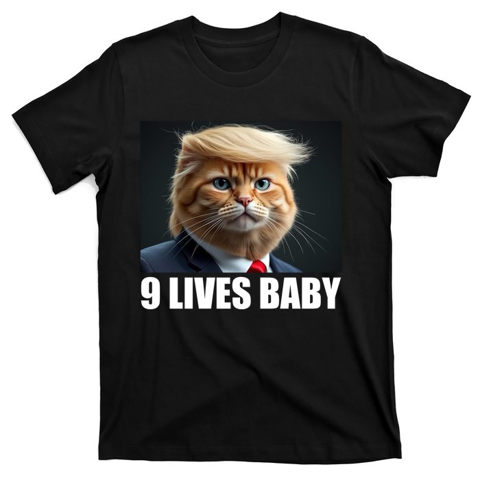 Cat Trump 9 Lives Baby T-Shirt