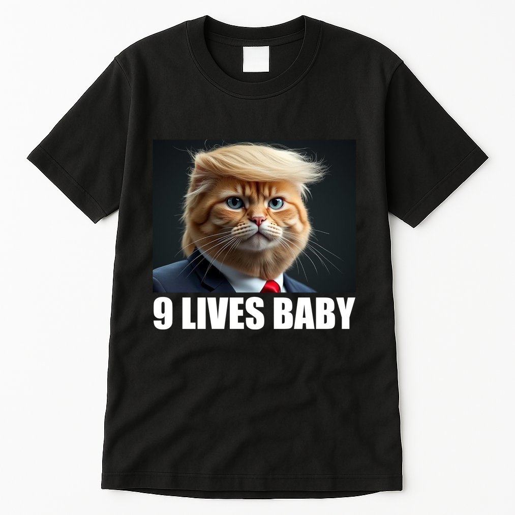 Cat Trump 9 Lives Baby Tall T-Shirt