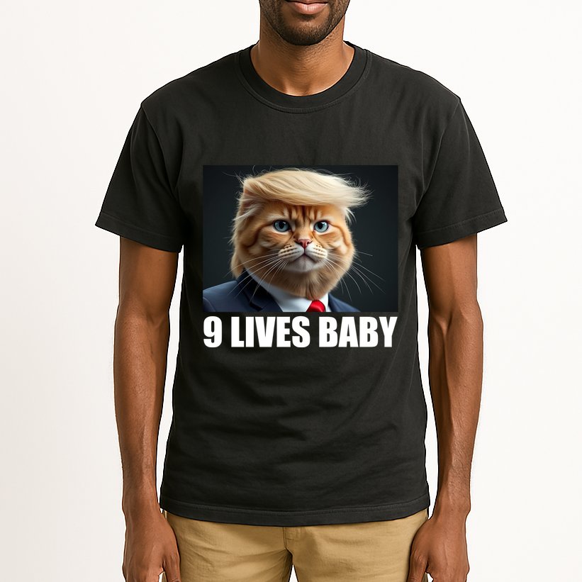 Cat Trump 9 Lives Baby Tall T-Shirt