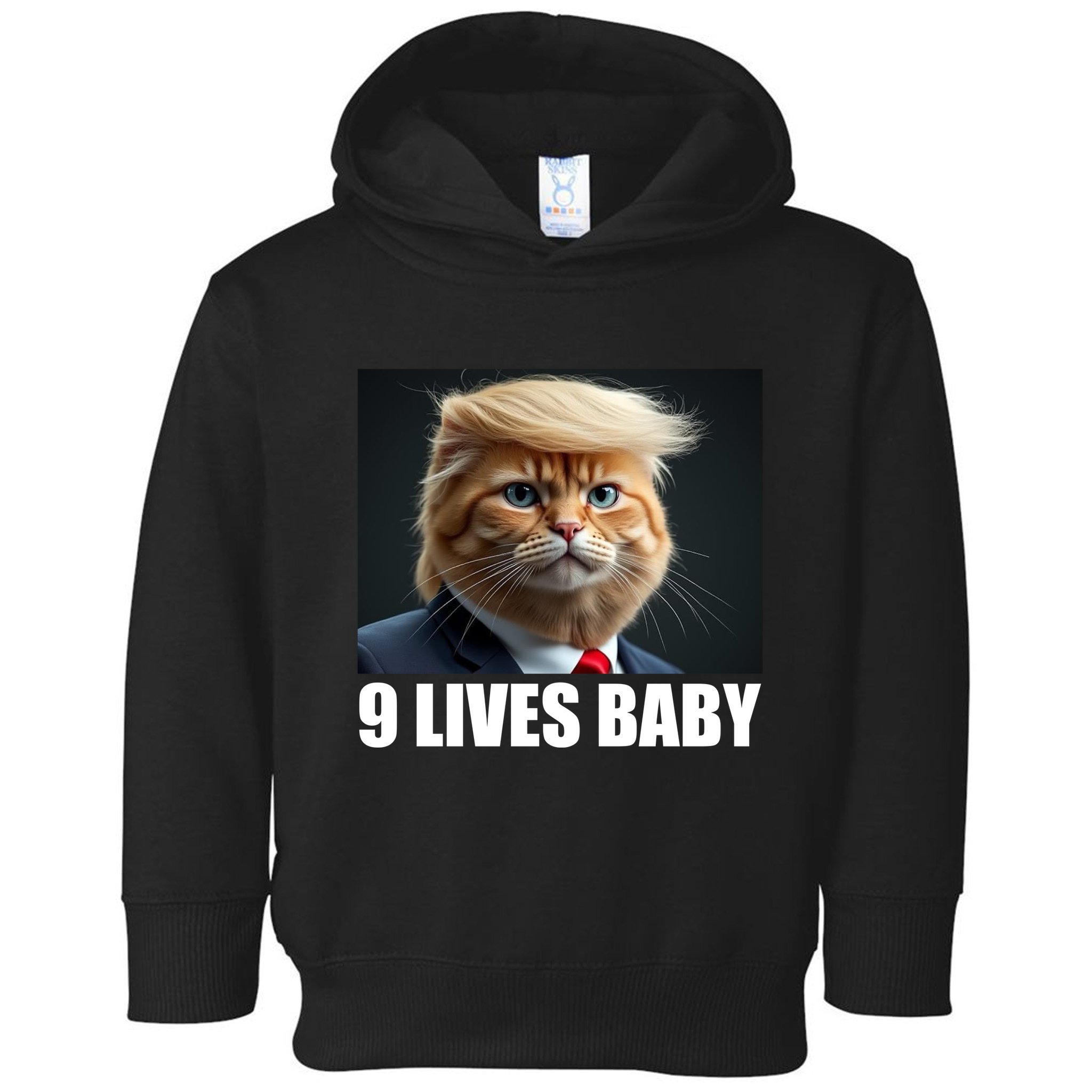 Cat Trump 9 Lives Baby Toddler Hoodie