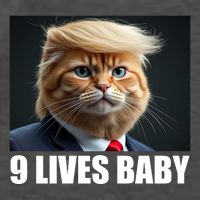Cat Trump 9 Lives Baby Vector Backpack