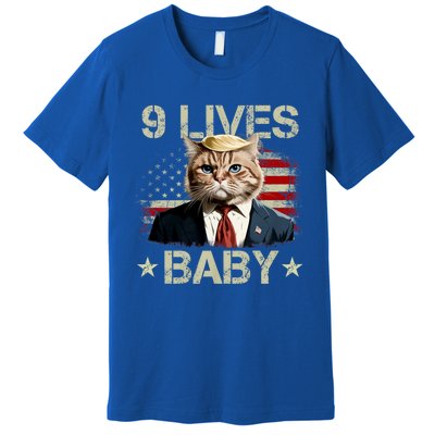 Cat Trump 9 Lives Baby Funny Trump Cat Premium T-Shirt