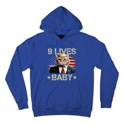 Cat Trump 9 Lives Baby Funny Trump Cat Tall Hoodie