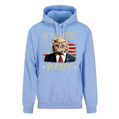 Cat Trump 9 Lives Baby Funny Trump Cat Unisex Surf Hoodie