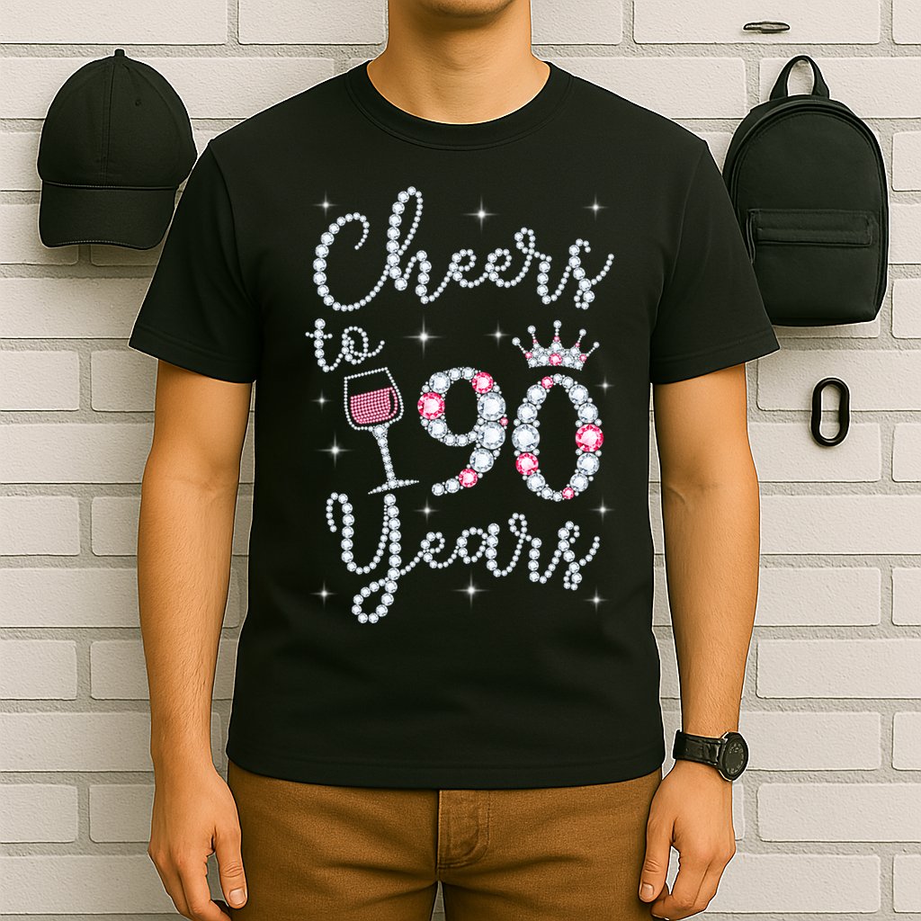 Cheers to 90 Years 1929 90Th Birthday Gift Tee For WoM.e.ns T-Shirt