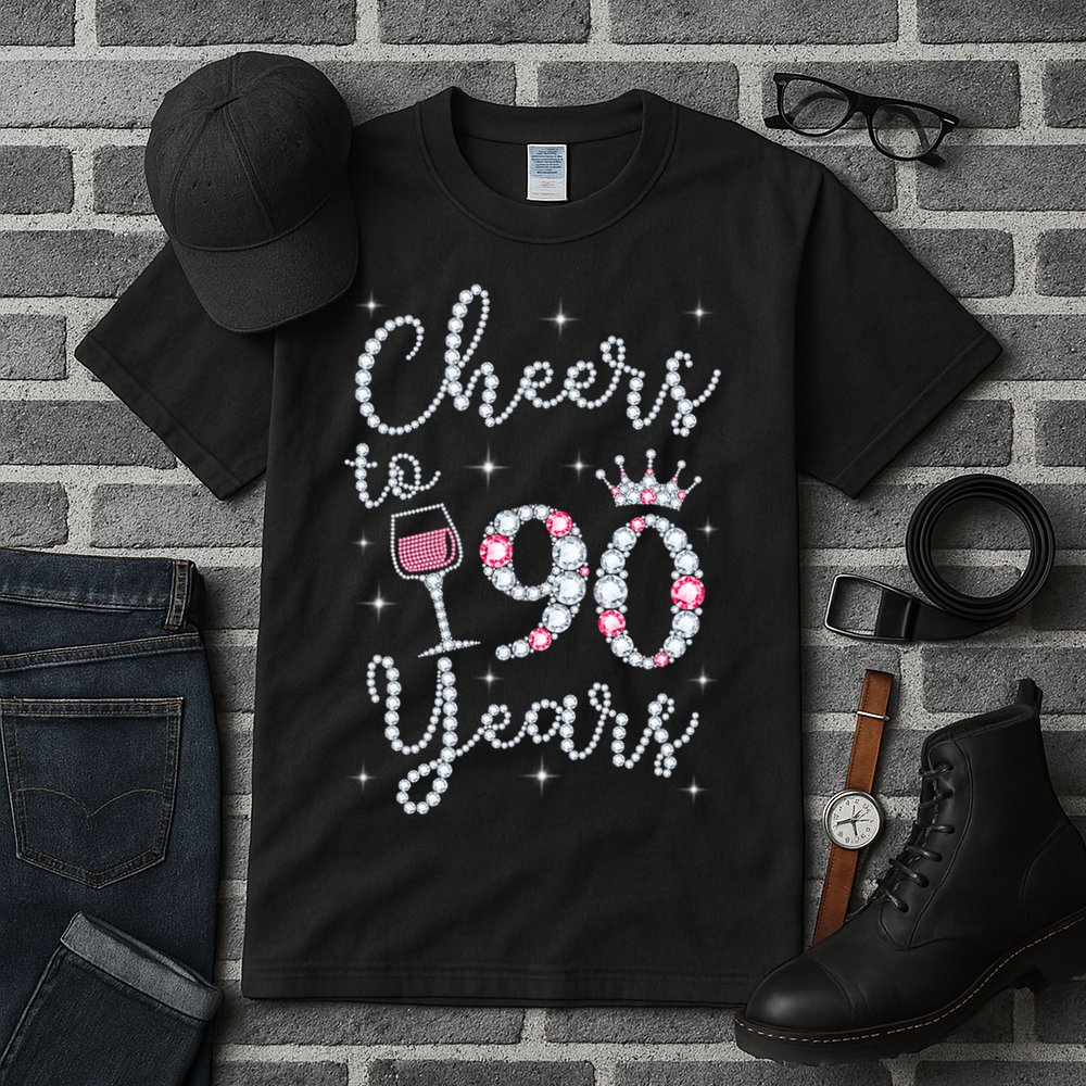 Cheers to 90 Years 1929 90Th Birthday Gift Tee For WoM.e.ns Tall T-Shirt