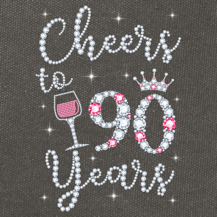 Cheers to 90 Years 1929 90Th Birthday Gift Tee For WoM.e.ns Cotton Canvas Backpack